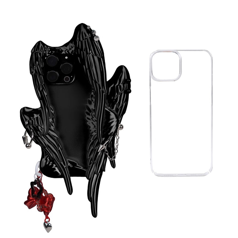 Six Winged Angel iPhone Case - Black