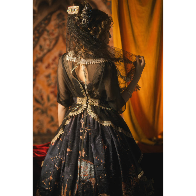 星降る夜のジャンパースカートとチュールショール[2026年3月中旬-4月上旬発送予定]