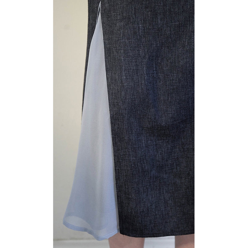 Gray Navy Mermaid Skirt