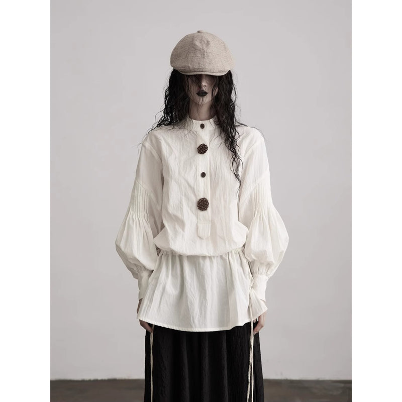 Antique White Classical Blouse