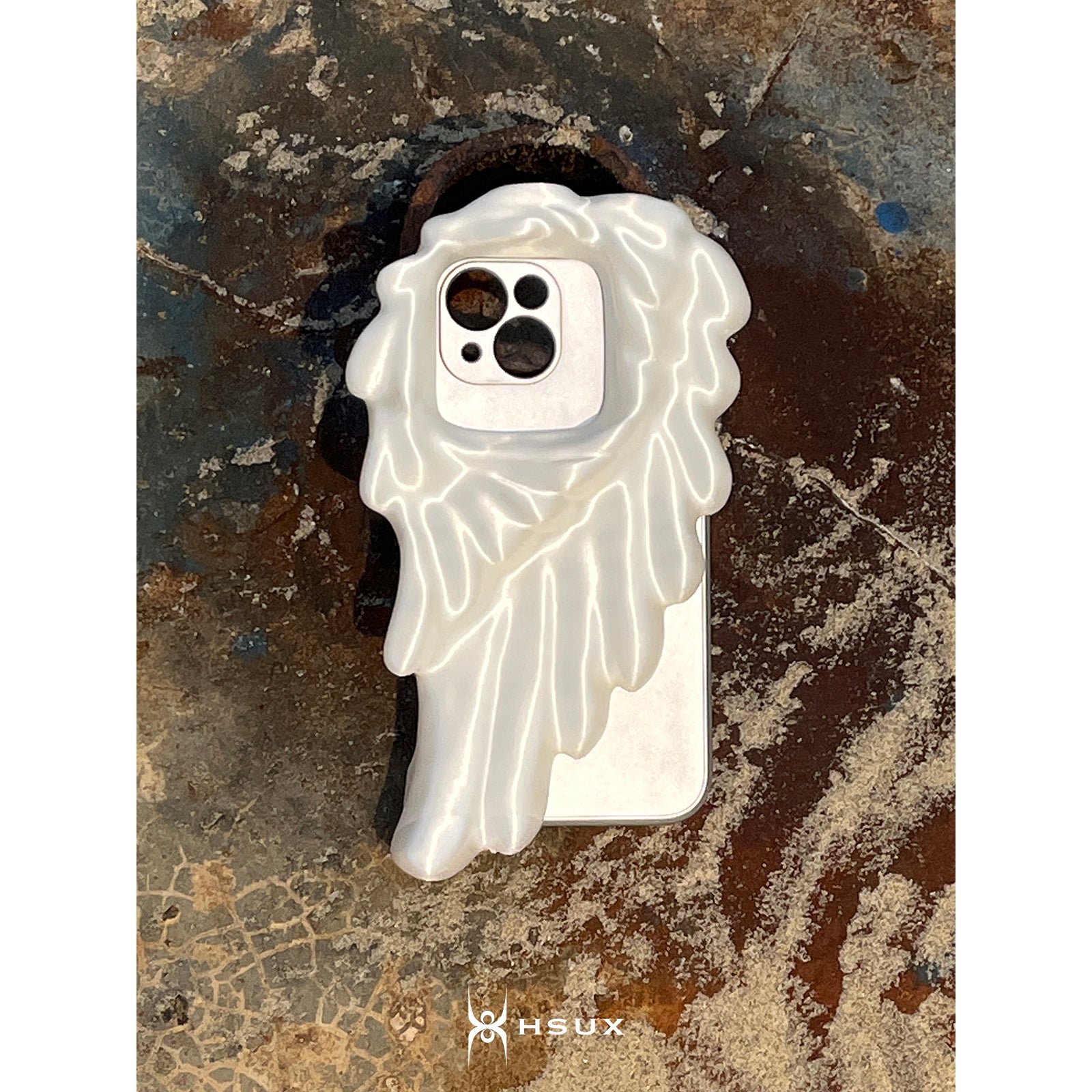 Angel Wings iPhone Case - Ivory – ManusMachina