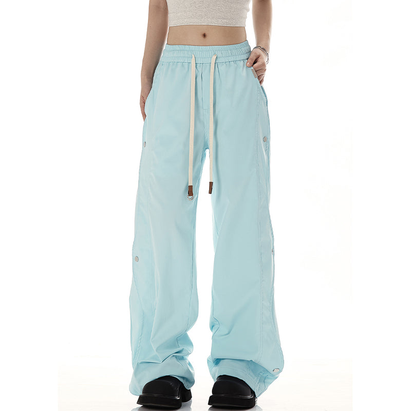 Casual Studded Wide Pants