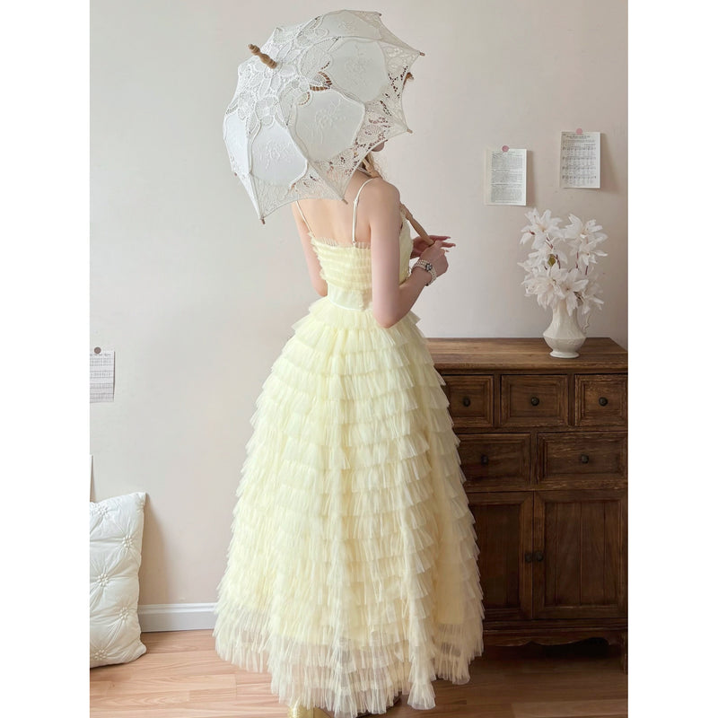 Butter Yellow Vintage Camisole Dress[2025年9月上旬-9月下旬発送予定]