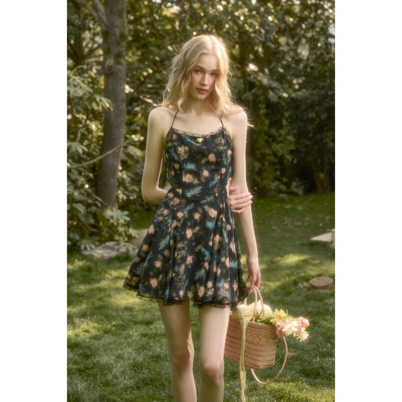 Fantasy Night Flower Camisole Dress