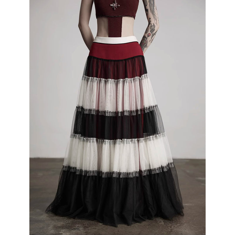 Rose Queen Gradation Tulle Skirt