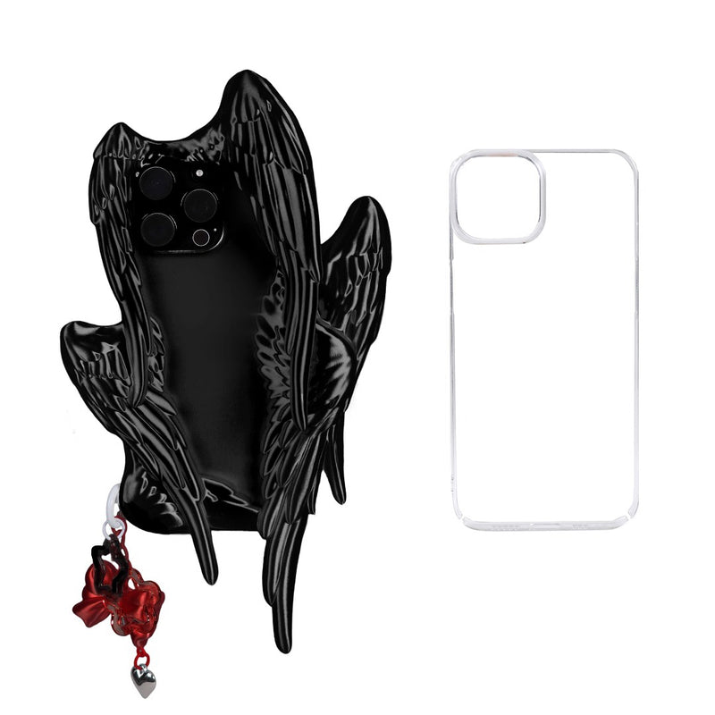 Six Winged Angel iPhone Case - Black