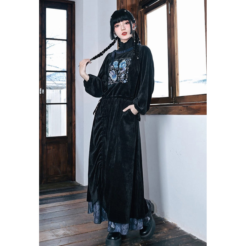 闘魚の挿絵ベルベットスカート