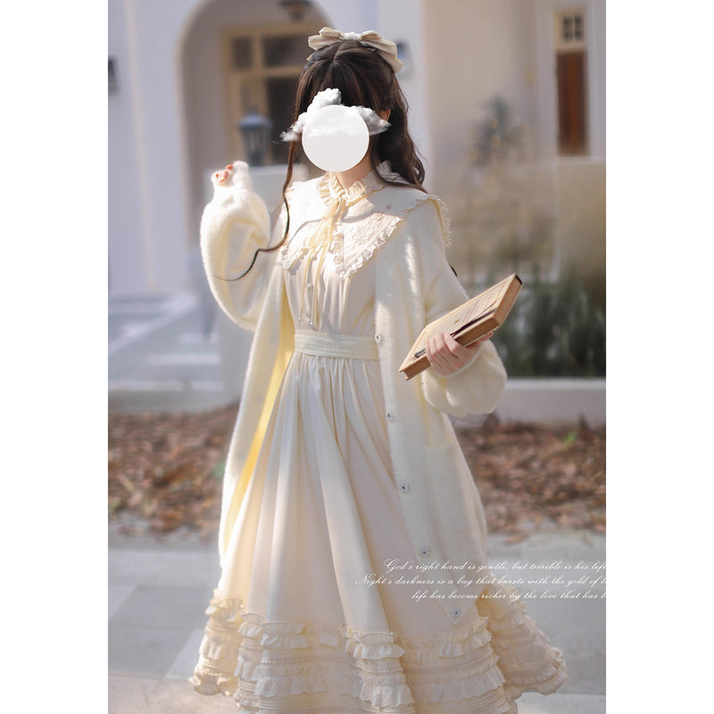 奏鳴曲を奏でる刺繍クラシカルワンピース