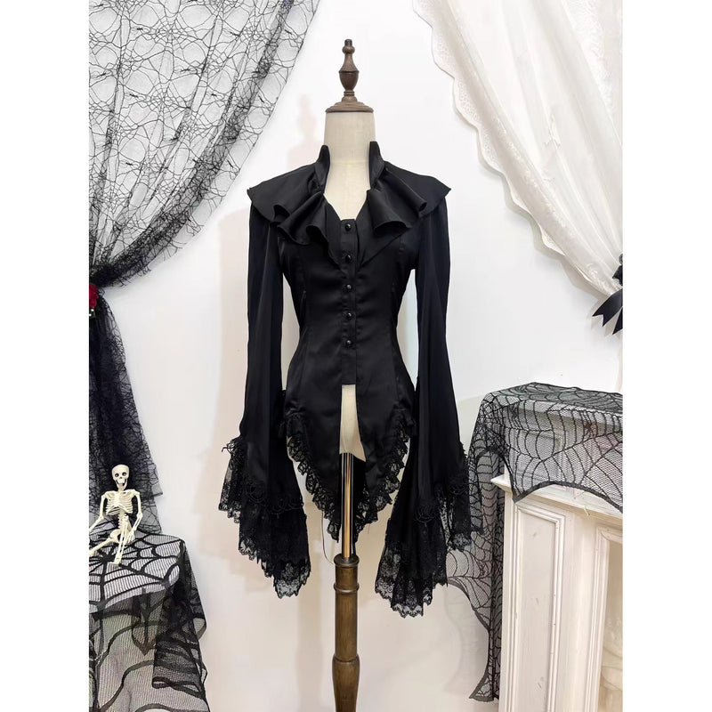 王侯貴族のゴシックブラウス - Black[2026年2月下旬-3月下旬発送予定]
