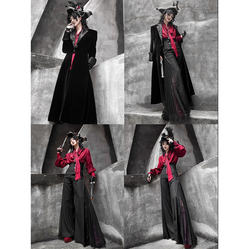 黒騎士の刺繍ロングコート[2025年12月上旬-12月下旬発送予定]