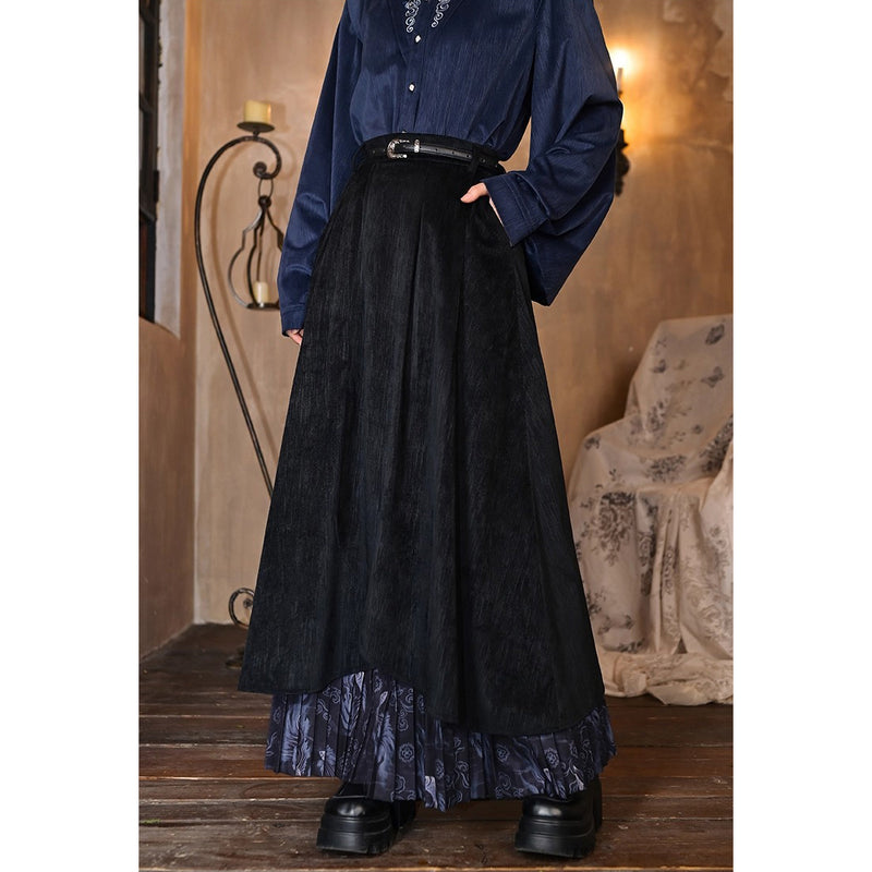 闘魚の挿絵レイヤードスカート