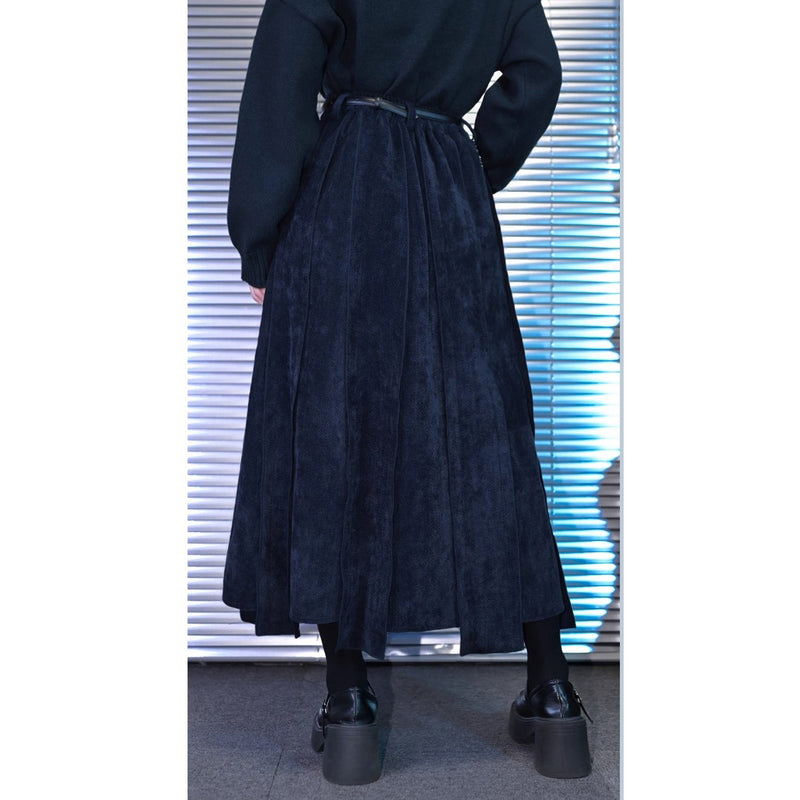 海月の刺繍リボンパネルスカート