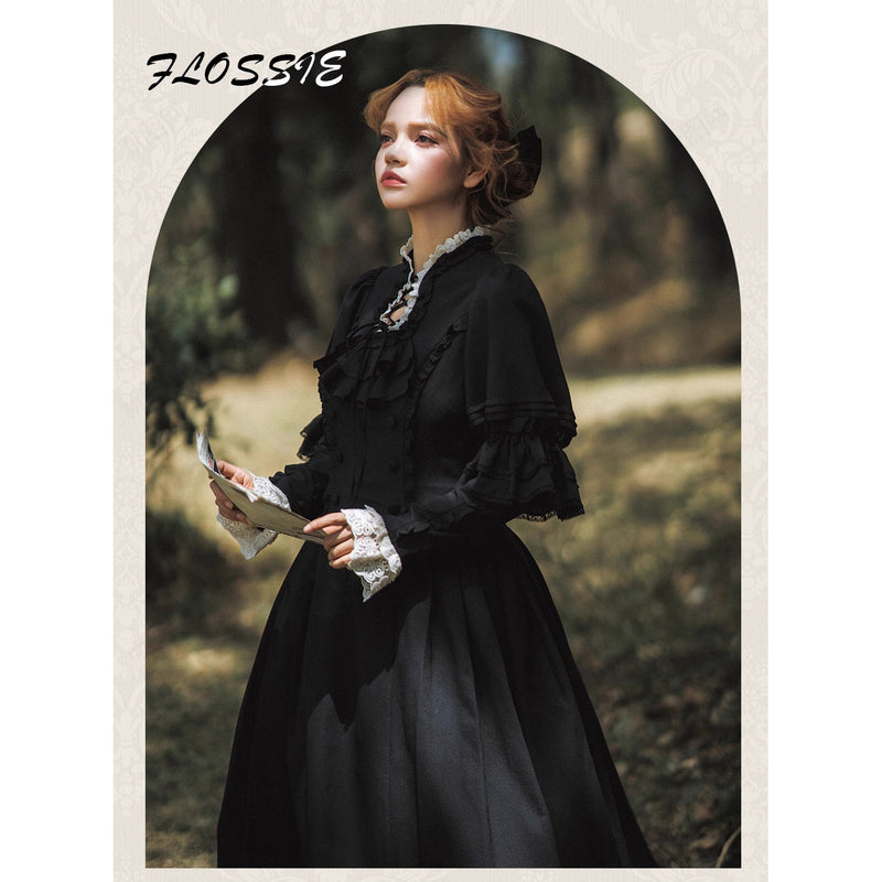 伯爵夫人のクラシカルワンピース - Black[2025年10月中旬-11月中旬発送予定]