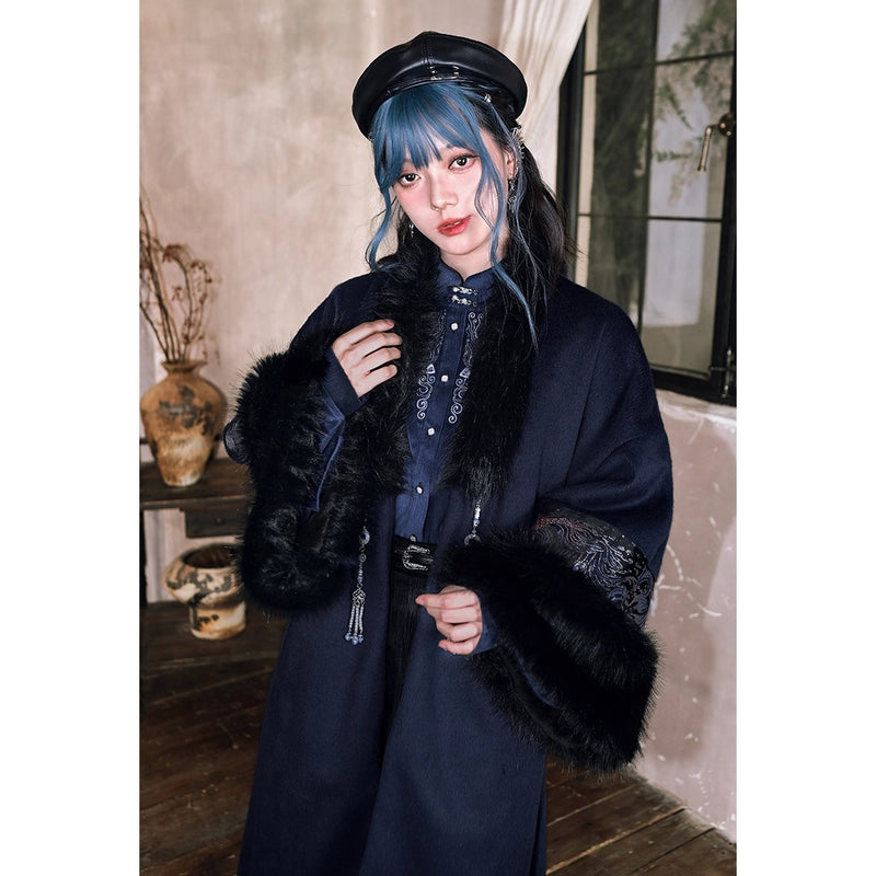 闘魚の挿絵ファーロングコート