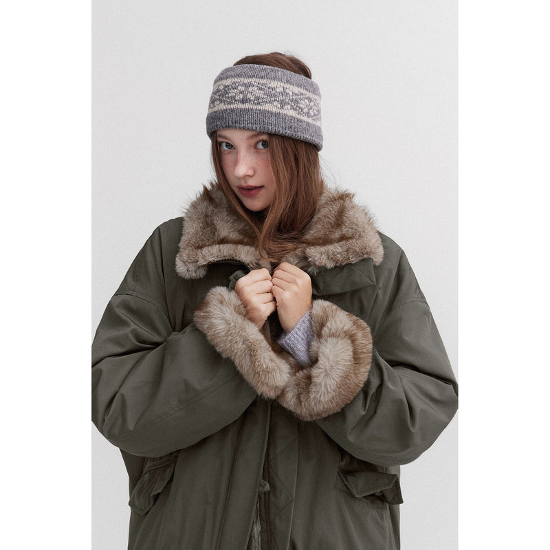 Nordic Retro Oversized Parka Jacket