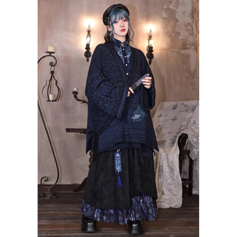 闘魚の挿絵レイヤードスカート