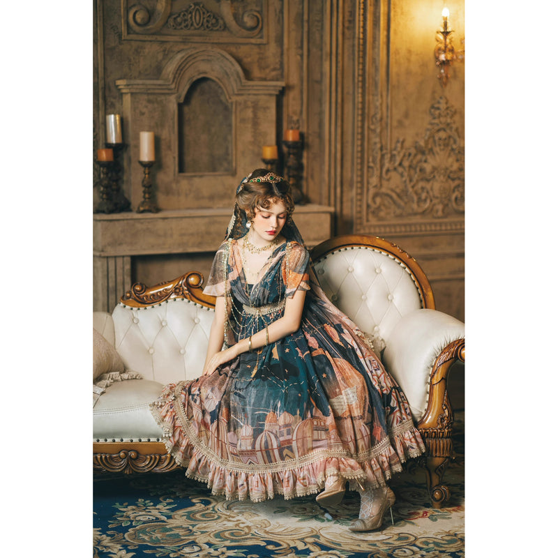 星降る夜のエンパイアワンピース[2026年3月中旬-4月上旬発送予定]