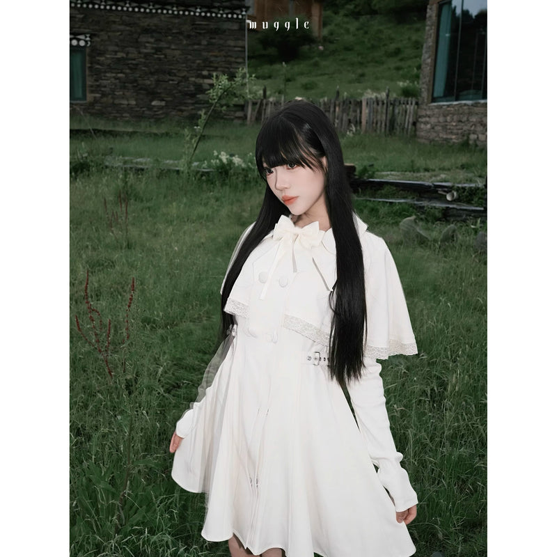 月明かりのお嬢様のケープワンピース