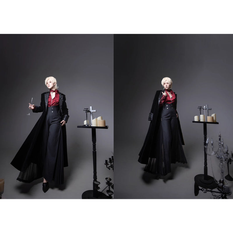 黒騎士の刺繍ロングコート[2025年12月上旬-12月下旬発送予定]
