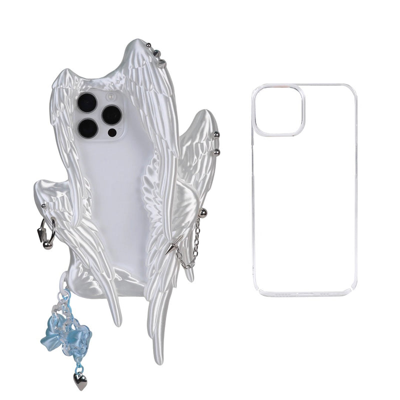 Six Winged Angel iPhone Case - White
