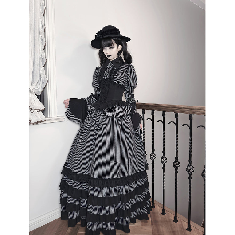 伯爵令嬢のコルセットスカート ゴスロリ ゴシック manusmachina 伯爵令嬢のコルセットスカート ゴスロリ ゴシック manusmachina