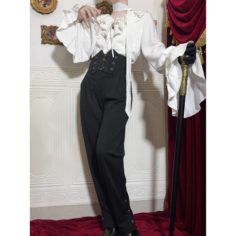 男爵令嬢のヴィクトリアンブラウス - White[2026年2月中旬-3月中旬発送予定]