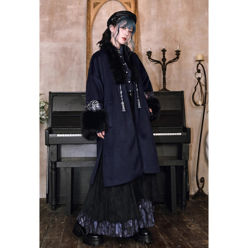 闘魚の挿絵ファーロングコート