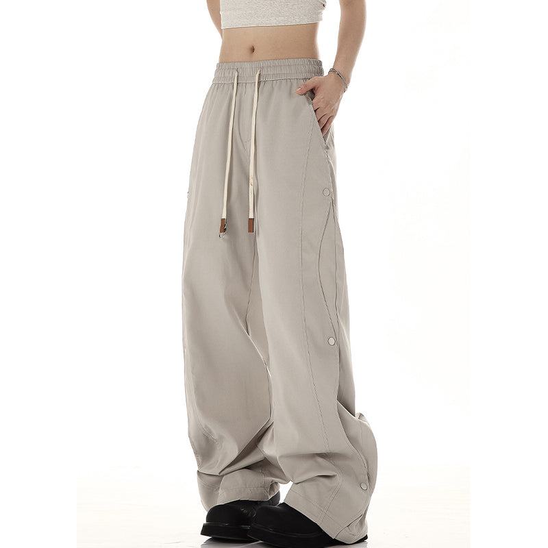 Casual Studded Wide Pants