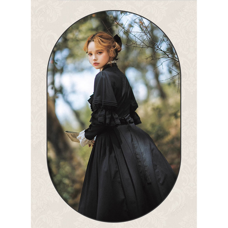 伯爵夫人のクラシカルワンピース - Black[2025年10月中旬-11月中旬発送予定]