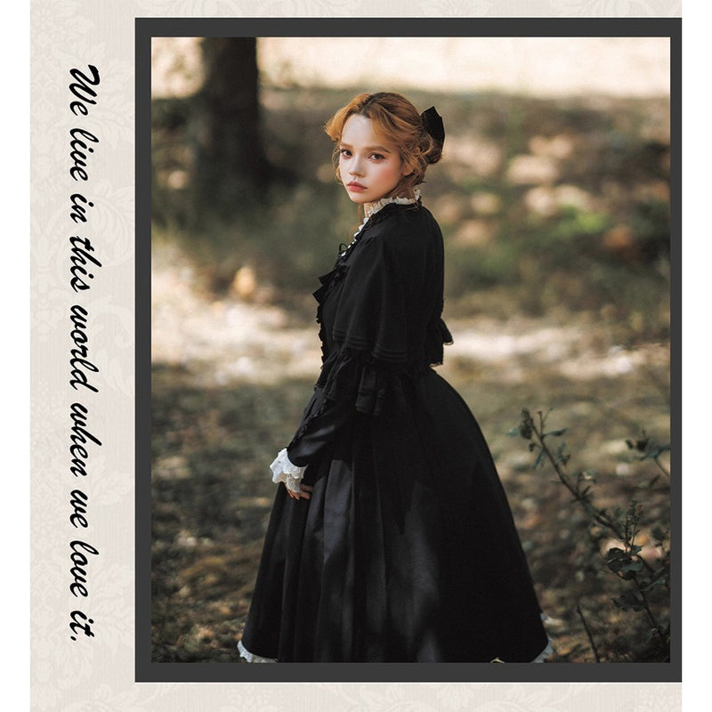伯爵夫人のクラシカルワンピース - Black[2025年10月中旬-11月中旬発送予定]