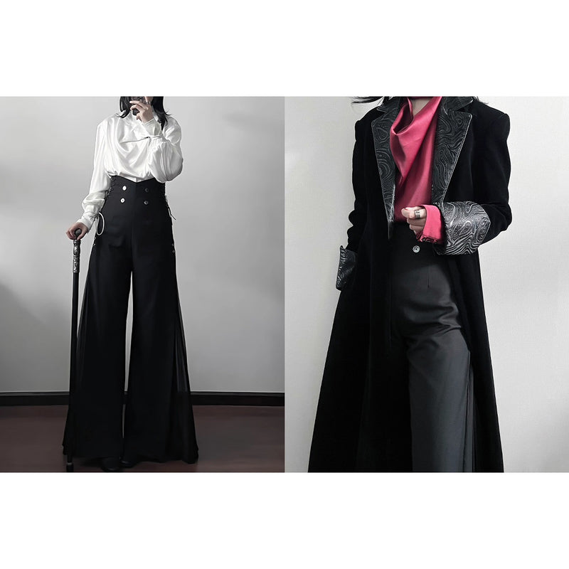 黒騎士の刺繍ロングコート[2025年12月上旬-12月下旬発送予定]