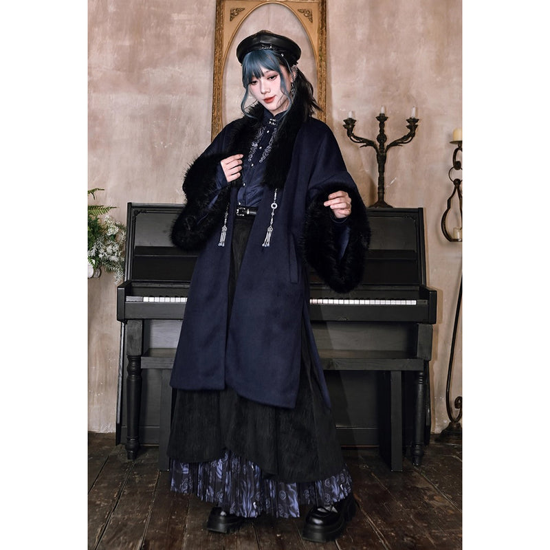 闘魚の挿絵ファーロングコート