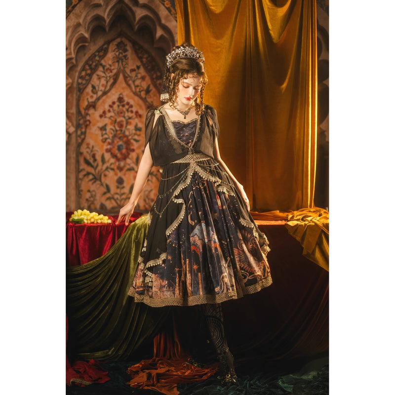 星降る夜のジャンパースカートとチュールショール[2026年3月中旬-4月上旬発送予定]