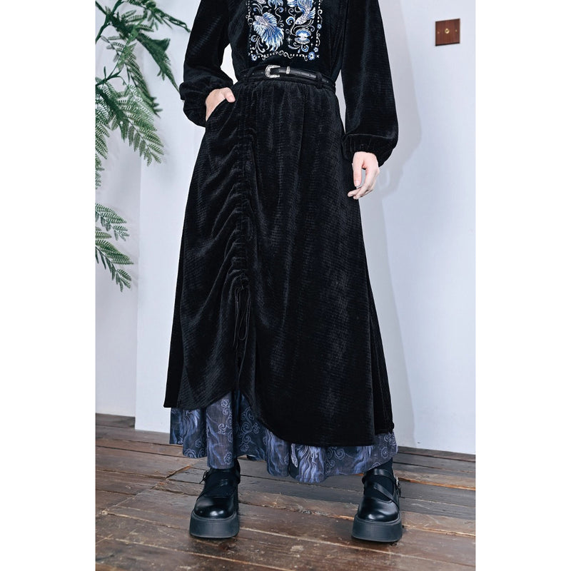 闘魚の挿絵ベルベットスカート