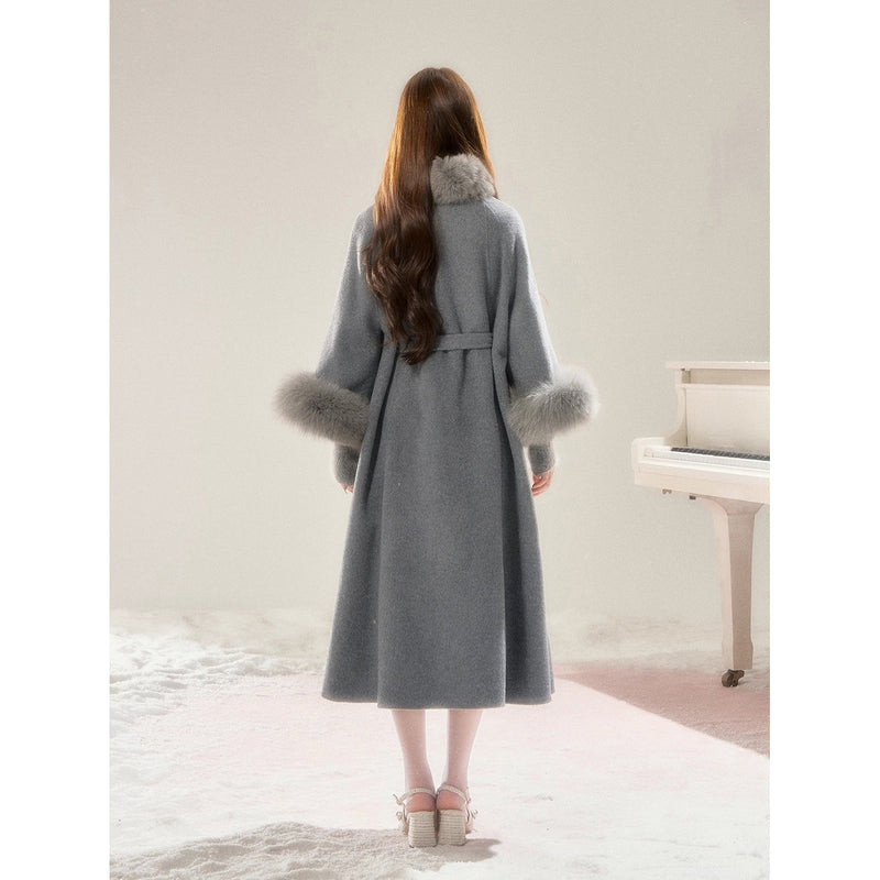 Elegant Girl's Fur Coat