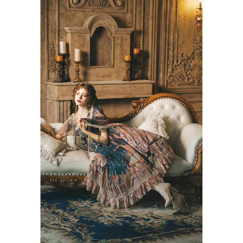 星降る夜のエンパイアワンピース[2026年3月中旬-4月上旬発送予定]