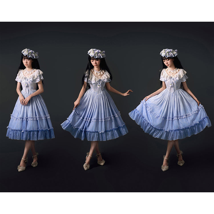 三色菫のお嬢様のクラシカルワンピース[2025年8月上旬-8月下旬発送予定]