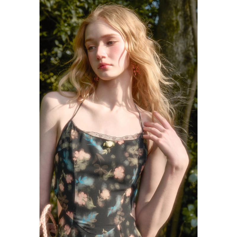 Fantasy Night Flower Camisole Dress
