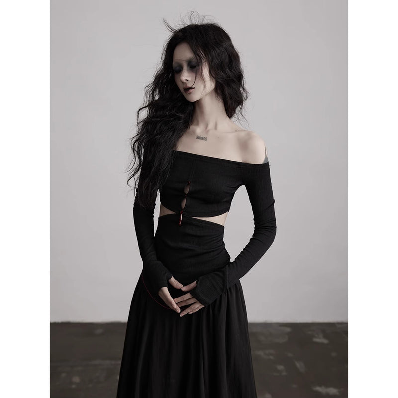 Cutout Off-the-shoulder Top
