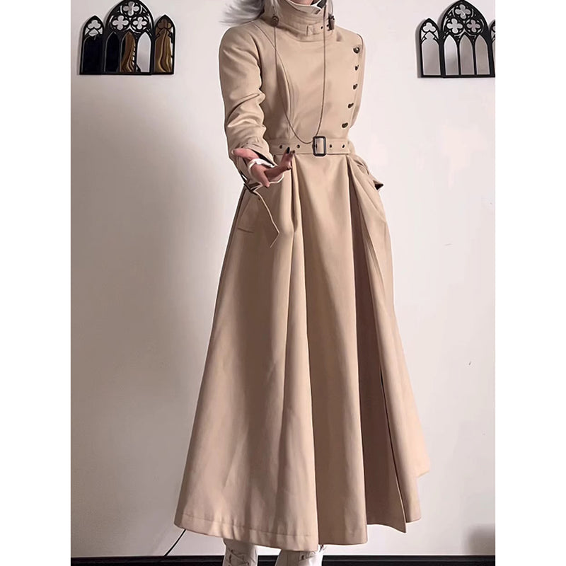 公爵貴族のロングトレンチコート - Beige[2025年11月中旬-12月中旬発送予定]