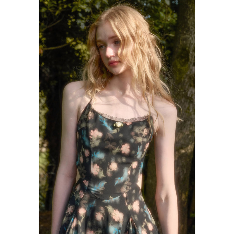 Fantasy Night Flower Camisole Dress