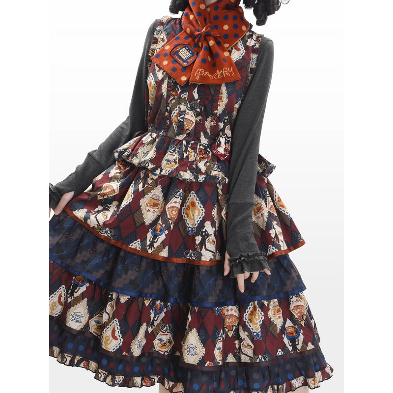 Afternoon Tea Time Cat Frill Vest[2026年1月上旬-1月下旬発送予定]