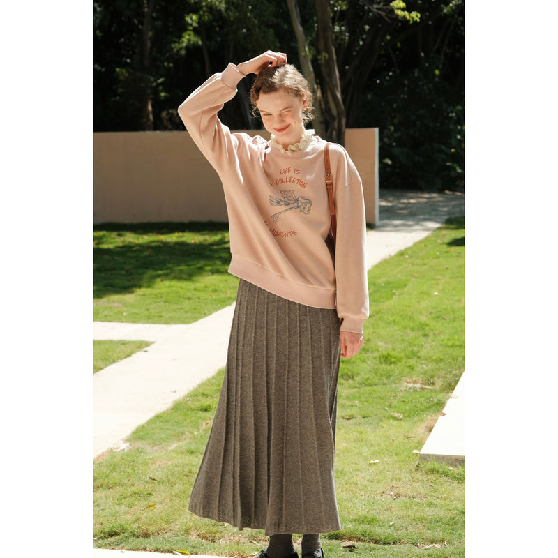 Parisienne Long Knitted Skirt