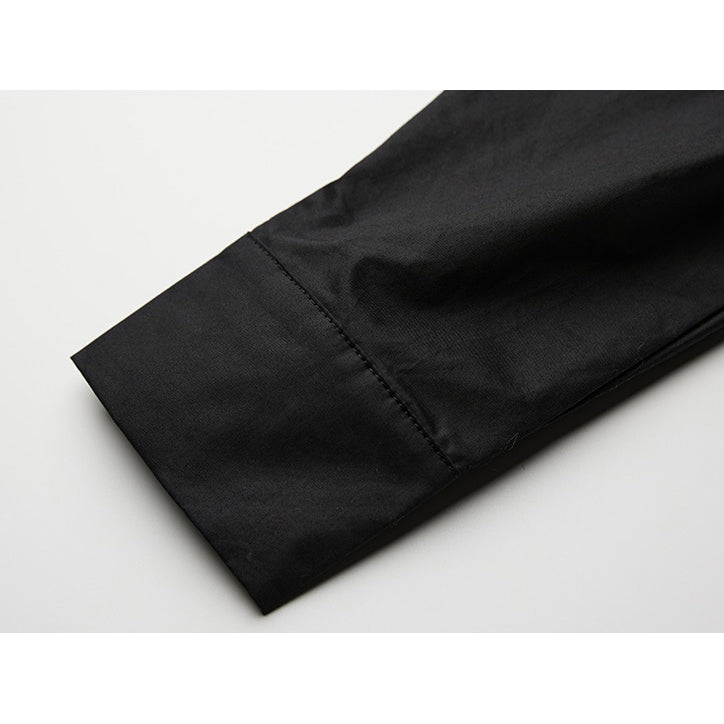 Black Slim Fit Decorative Shirt