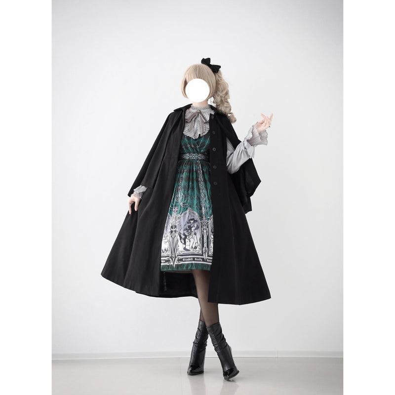 Wizarding World British Cape Long Coat - Black[2025年12月中旬-2026年1月中旬発送予定]