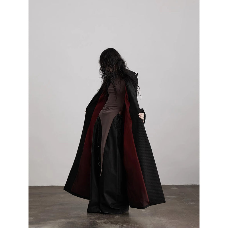 Pinstripe Long Tailored Coat