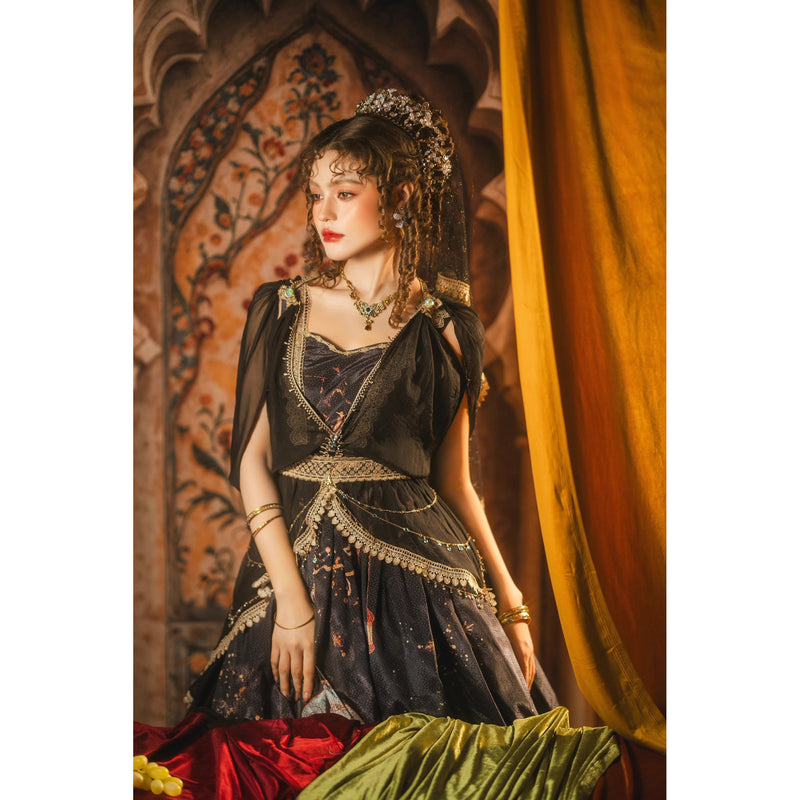 星降る夜のジャンパースカートとチュールショール[2026年3月中旬-4月上旬発送予定]