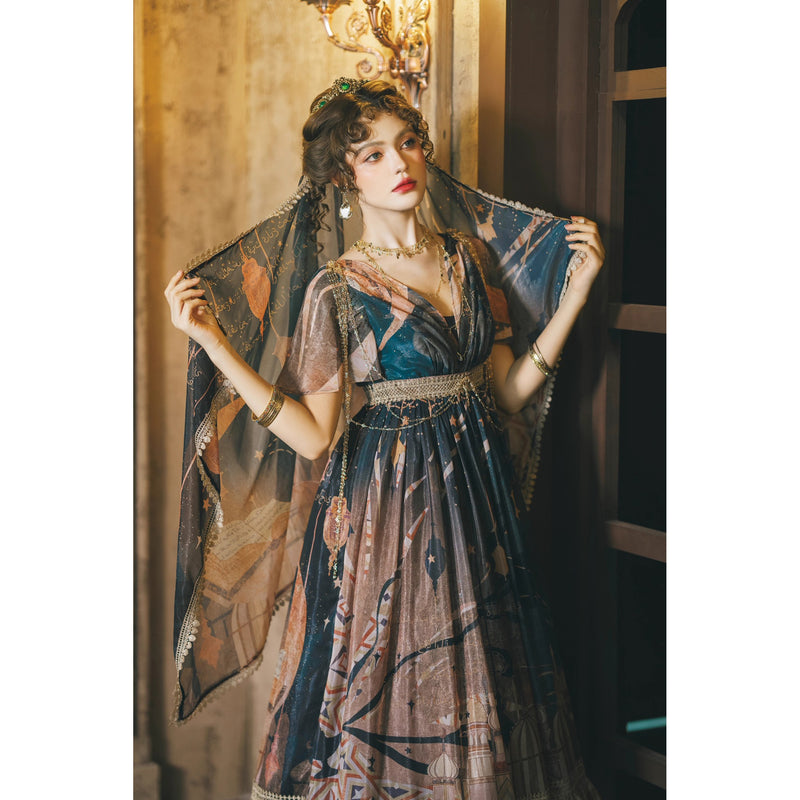 星降る夜のエンパイアワンピース[2026年3月中旬-4月上旬発送予定]