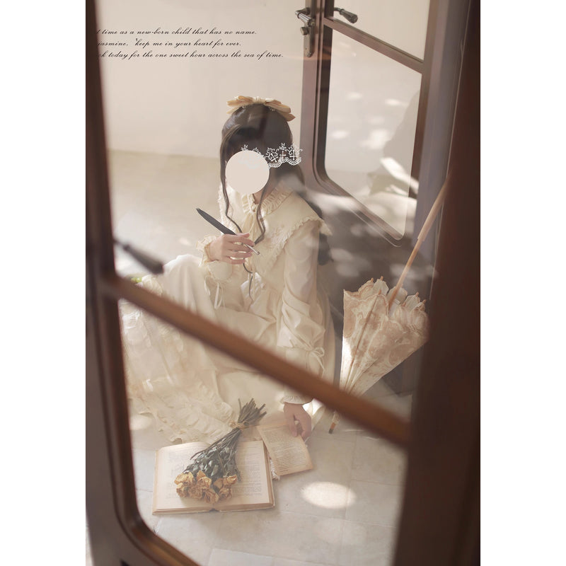 奏鳴曲を奏でる刺繍クラシカルワンピース