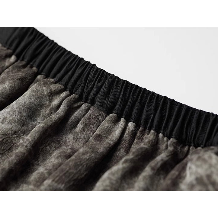Stone Texture Wide Pants